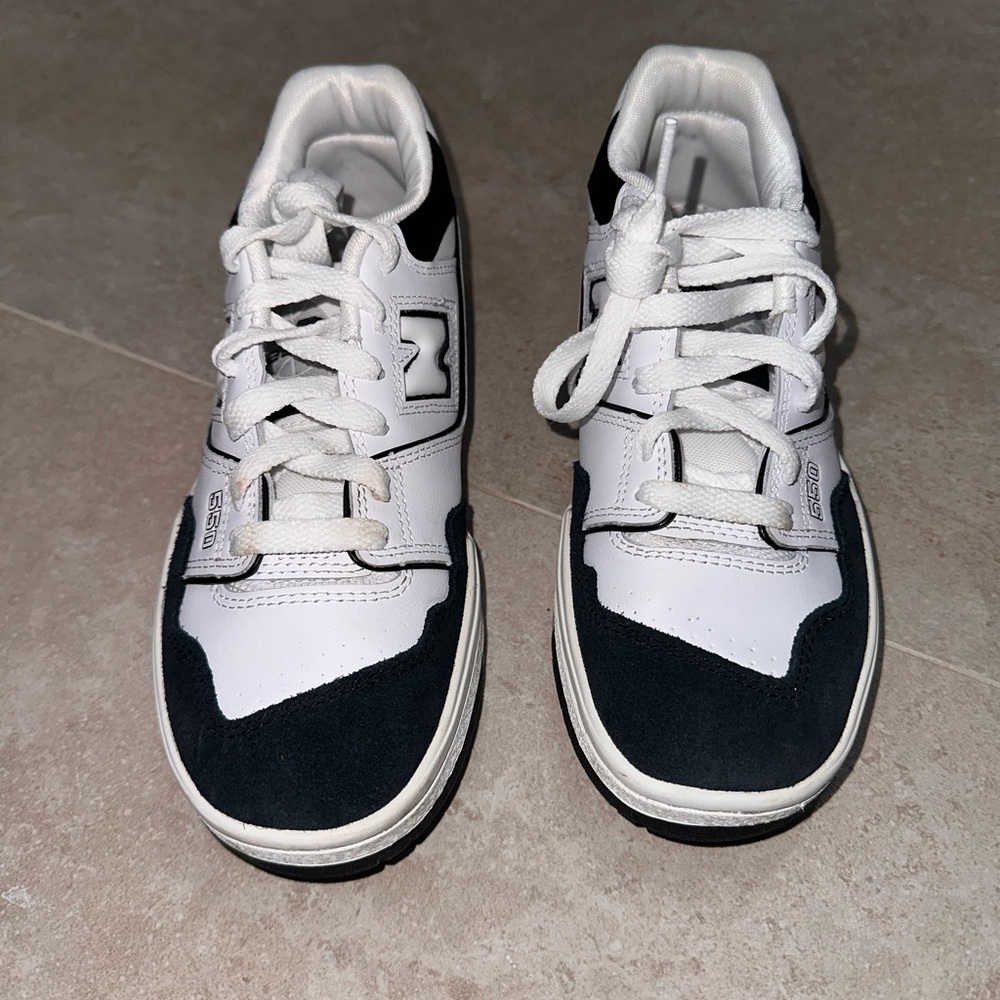 New Balance White and Black Women’s / kids Sneakers